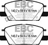 EBC dp33068c | 2016+ Chevrolet Malibu 1.5L Turbo (Elec PB) Redstuff Front Brake Pads; 2016-2024 Alternate Image 4