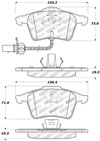 Stoptech 309.09151 | StopTech Sport Brake Pads Audi S4, Front; 2004-2009 Alternate Image 9