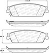 Stoptech 308.11940 | StopTech Street Brake Pads GMC Yukon, Rear; 2007-2014 Alternate Image 1