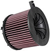 K&N Engineering e0646 | K&N 15-18 Audi A4 L4-1.4L 18-20 A5/RS5 2021 Q5 F/I Drop In Replacement Air Filter; 2015-2018 Alternate Image 1