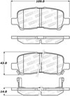 Stoptech 308.09990 | StopTech Street Brake Pads Pontiac Grand Prix GTP, Rear; 2005-2005 Alternate Image 1