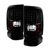 SPYDER 5081315 | Xtune Dodge Ram 1500 94-01 C-Shape LED Tail Lights Black ALT-ON-DRAM94-G2-LED-BK; 1994-2001 Alternate Image 1