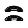 MGP 14230FHHRBK | Front set 2 Caliper Covers Engraved Front HHR Black finish silver ch; 2006-2010 Alternate Image 1