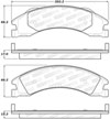 Stoptech 308.13291 | StopTech Street Brake Pads Ford E-150, Rear; 2012-2014 Alternate Image 1