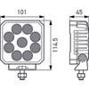 Hella 357112002 | ValueFit LED Work Light TS3000 LED MV CR LT Alternate Image 2