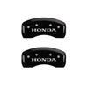 MGP 20201SHONBK | 4 Caliper Covers Engraved Front & Rear Honda Black finish silver ch; 2012-2014 Alternate Image 2