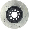 Stoptech 128.33062L | StopTech Audi TT Quattro Sport Cryo Cross Drilled Rotor, Front Left; 2000-2006 Alternate Image 4