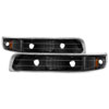 SPYDER 5064271 | xTune Chevrolet Silverado Amber Reflector Bumper Lights - Black; 1999-2002 Alternate Image 2