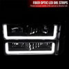 Spec-D Tuning 2lbclh-c1094jm-g3-go | SPEC-D Tuning Chevrolet C10 LED Bar Headlight Bumper & Corner Light Combo With Matte Black Housing Clear Lens; 1994-1998 Alternate Image 1