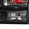 Spec-D Tuning 2LBCLH-GMC94JM-SY | Gmc Sierra Euro Headlight With Corner Lights And Bumper Lights Black; 1994-1998 Alternate Image 3