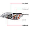 Spec-D Tuning 2LCLH-MST94-TM | Ford Mustang Crystal Housing Headlights Chrome; 1994-1998 Alternate Image 5