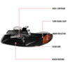 Spec-D Tuning 2LH-CAR96JM-RS | Dodge Caravan Euro Headlights Black Housing; 1996-1996 Alternate Image 8