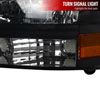 Spec-D Tuning 2LH-DAK97JM-ABM | Dodge Durango Black Headlight; 1998-2003 Alternate Image 3