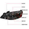 Spec-D Tuning 2lh-g605g-abm | SPEC-D Tuning Pontiac G6 Euro Headlights - Smoke; 2005-2010 Alternate Image 5