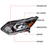 Spec-D Tuning 2lh-hrv15gb-l-rs | SPEC-D Tuning Honda HR-V Headlight Glossy Black - Right; 2015-2018 Alternate Image 7