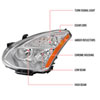 Spec-D Tuning 2lh-rge08-l-rs | SPEC-D Tuning Nissan Rogue Headlight - Chrome - Left; 2008-2013 Alternate Image 8