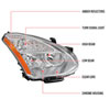 Spec-D Tuning 2lh-rge08-r-rs | SPEC-D Tuning Nissan Rogue Headlight - Chrome - Right; 2008-2013 Alternate Image 8