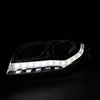 Spec-D Tuning 2LHP-A406-8V2-TM | Audi A4 Prjector Headlight Chrome R8 Style With Led Signal; 2006-2008 Alternate Image 1