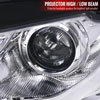 Spec-D Tuning 2LHP-A406-8V2-TM | Audi A4 Prjector Headlight Chrome R8 Style With Led Signal; 2006-2008 Alternate Image 2