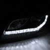 Spec-D Tuning 2LHP-A406JM-8-TM | Audi A4 Prjector Headlight Black R8 Style; 2006-2008 Alternate Image 1