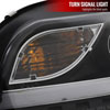 Spec-D Tuning 2LHP-A406JM-8V2-TM | Audi A4 Prjector Headlight Black R8 Style With Led Signal; 2006-2008 Alternate Image 3