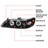 Spec-D Tuning 2LHP-ACD98JM-TM | Spec-D Honda Accord Halo Led Projector; 1998-2002 Alternate Image 8