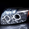 Spec-D Tuning 2LHP-CAL06-TM | Dodge Caliber Halo Led Projector Chrome; 2007-2012 Alternate Image 1