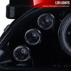 Spec-D Tuning 2LHP-COR93G-TM | Toyota Corolla Halo Projector Headlight Gloss Black Housing Smoke Lens; 1993-1997 Alternate Image 4