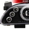 Spec-D Tuning 2LHP-COR93JM-TM | Spec-D Toyota Corolla Projector Headlights; 1993-1997 Alternate Image 4