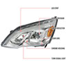 Spec-D Tuning 2lhp-crv07-tm | SPEC-D Tuning Honda CR-V Projector Headlight Chrome; 2007-2011 Alternate Image 6