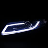 Spec-D Tuning 2LHP-CV12G-8V2-TM | Honda Civic R8 Style Led Projector Headlight Gloss Black Housing Smoke Lens; 2012-2016 Alternate Image 1