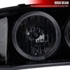 Spec-D Tuning 2LHP-DEN00G-TM | Gmc Denail Halo Projector Headlight Gloss Black Housing Smoke Lens; 2000-2006 Alternate Image 3