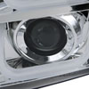 Spec-D Tuning 2LHP-DEN07-V2-TM | Gmc Yukon U Shaped Halo Projector Chrome; 2007-2012 Alternate Image 2