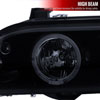 Spec-D Tuning 2LHP-E3997G-TM | Bmw 5-Series Halo Projector Headlight Gloss Black Housing Smoke Lens; 2001-2003 Alternate Image 3