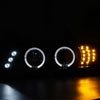 Spec-D Tuning 2LHP-E3997JM-8V2-TM | Bmw 5-Series Led Halo Projector With Led Signal Black Housing; 2001-2003 Alternate Image 1