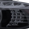 Spec-D Tuning 2LHP-E9005G-8V2-TM | Bmw E90 R8 Style Projector Headlight Gloss Black Housing Smoke Lens 4d Sedan Only Amber Led Corner Light; 2006-2008 Alternate Image 4