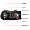 Spec-D Tuning 2LHP-ECAP05JM-RS | Ford Escape Projector Headlight Black Housing; 2005-2007 Alternate Image 7