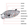 Spec-D Tuning 2LHP-ELP06-TM | Spec-D Eclipse Projector Headlights Led; 2006-2008 Alternate Image 7