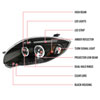 Spec-D Tuning 2LHP-ELP06JM-TM | Spec-D Eclipse Projector Headlights Led; 2006-2008 Alternate Image 7