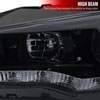 Spec-D Tuning 2LHP-EVO08G-8-TM | Mitsubishi Lancer Projector Headlight Glossy Black Housing With Smoked Lens R8 Style; 2008-2012 Alternate Image 3