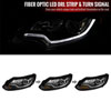 Spec-D Tuning 2lhp-foc12jm-sq-oz | SPEC-D Tuning Ford Focus Projector Headlights Black Housing Clear Lens; 2012-2014 Alternate Image 1