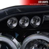 Spec-D Tuning 2LHP-FRO01G-TM | Nissan Frontier Halo Led Projector Headlight Gloss Black Housing Smoke Lens; 2001-2004 Alternate Image 5