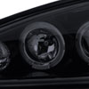 Spec-D Tuning 2LHP-GAM99G-TM | Pontiac Grand Am Halo Led Projector Gloss Black Housing With Smoked Lens; 1999-2005 Alternate Image 3