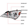 Spec-D Tuning 2LHP-GENS210-TM | Hyundai Genesis Led Projector Headlight Chrome Housing; 2010-2012 Alternate Image 6