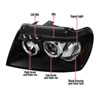 Spec-D Tuning 2LHP-GKEE99JM-TM | Spec-D Grand Cherokee Projector Headlights; 1999-2004 Alternate Image 12