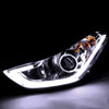 Spec-D Tuning 2LHP-HTRA11-TM | Hyundai Elantra Projector Headlights Chrome Housing; 2011-2013 Alternate Image 1