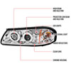 Spec-D Tuning 2LHP-IPA00-TM | Spec-D Impala Projector Headlights; 2000-2005 Alternate Image 7