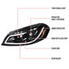 Spec-D Tuning 2lhp-ipa06bk-tm | SPEC-D Tuning Chevrolet Impala Projector Headlight Glossy Black; 2006-2013 Alternate Image 7