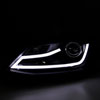 Spec-D Tuning 2LHP-JET11JM-TM | Volkswagen Jetta Projector Headlights Black; 2011-2012 Alternate Image 1