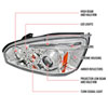 Spec-D Tuning 2LHP-MBU04-TM | Spec-D Malibu Projector Headlights; 2004-2008 Alternate Image 6